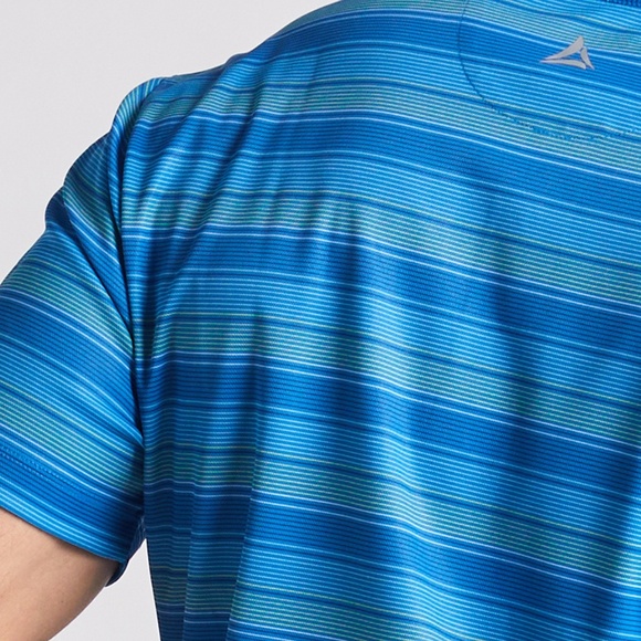 Brayden Stripe Print Polo - Picture 3 of 3
